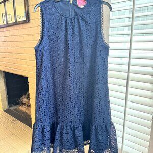 Kate Spade Navy Eyelet Sleeveless Dress